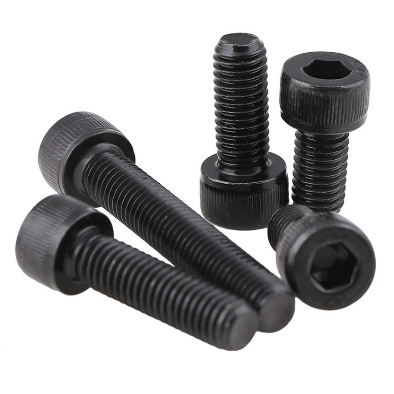 Black cup head screw